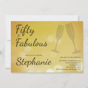 50 en Fabulous 50ste verpartij Kaart