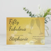 50 en Fabulous | 50ste verpartij Kaart (Staand voorkant)