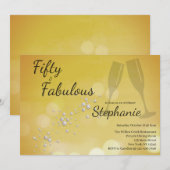 50 en Fabulous | 50ste verpartij Kaart (Voorkant / Achterkant)