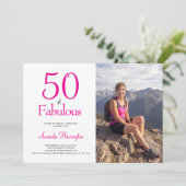 50 en Fabulous | 50ste verpartij Kaart (Staand voorkant)