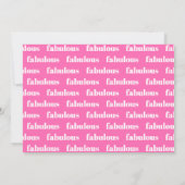 50 en Fabulous | 50ste verpartij Kaart (Achterkant)