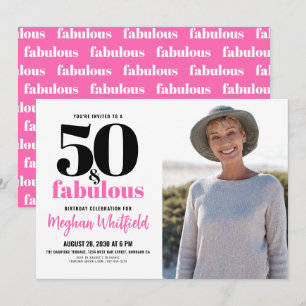 50 en Fabulous   50ste verpartij Kaart