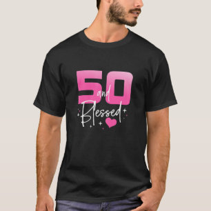 50 en Fabulous 50th Birthday Diamond T-shirt