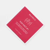 50 en Fabulous 50th Birthday Fun Fact Servet (Hoek)