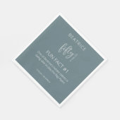 50 en Fabulous 50th Birthday Fun Fact Servet (Hoek)