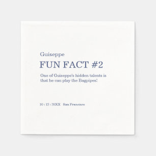 50 en Fabulous 50th Birthday Fun Fact Servet