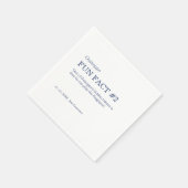 50 en Fabulous 50th Birthday Fun Fact Servet (Hoek)