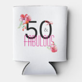 50 en Fabulous 50th Birthday Gift Koelbox Blikjeskoeler (Voorkant)