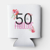 50 en Fabulous 50th Birthday Gift Koelbox Blikjeskoeler (Achterkant)