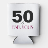 50 en Fabulous 50th Birthday Gift Koelbox Blikjeskoeler (Voorkant)