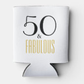 50 en Fabulous 50th Birthday Gift Koelbox Blikjeskoeler (Voorkant)