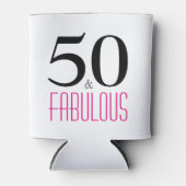 50 en Fabulous 50th Birthday Gift Koelbox Blikjeskoeler (Voorkant)