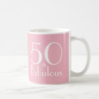 50 en Fabulous 50th Birthday Gifts Mok
