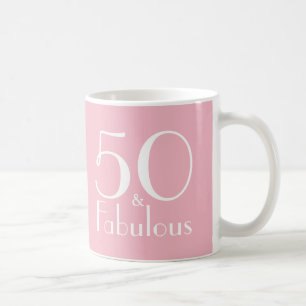 50 en Fabulous 50th Birthday Gifts Mok