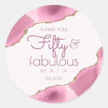 50 en Fabulous 50th Birthday Hartelijk dank