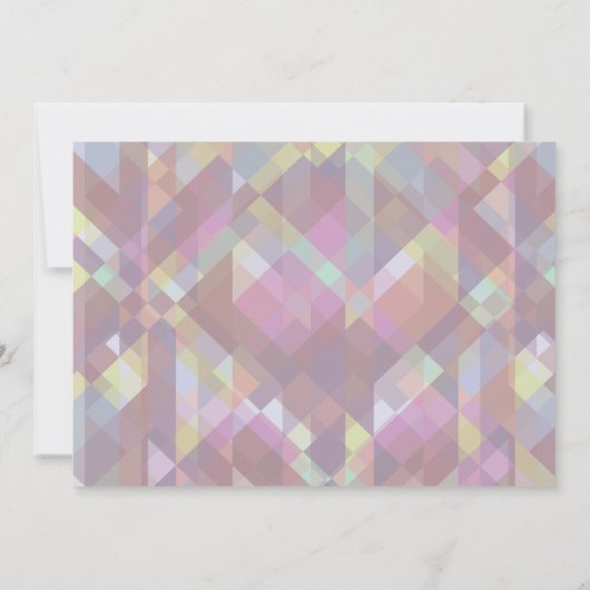 50 en Fabulous 50th Birthday Invitation Kaart (Achterkant)