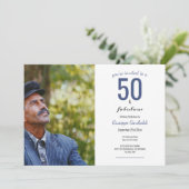 50 en Fabulous 50th Birthday Kaart (Staand voorkant)