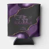 50 en Fabulous 50th Birthday Party Koelbox Blikjeskoeler (Voorkant)