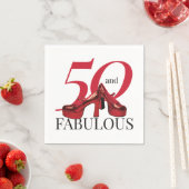 50 en Fabulous 50th Birthday Party Servet (Insitu)