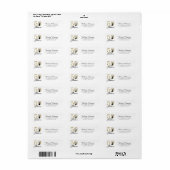 50 en Fabulous 50th Birthday Return Address Label (Full Sheet)