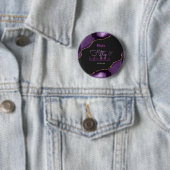50 en Fabulous 50th Birthday Ronde Button 5,7 Cm (In situ)