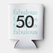 50 en Fabulous 50th Birthday Theme Koelbox Blikjeskoeler (Voorkant)