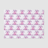 50 en Fabulous 50th Birthday Tissuepapier (Voorkant)