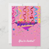 50 en Fabulous 80's Retro Kaart (Achterkant)