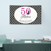 50 en Fabulous Aangepaste 50ste verjaardag Spandoek (Beurs)
