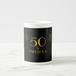 50 en Fabulous Art Deco stijl Porselein Kop