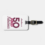 50 en Fabulous Bagagelabel (Voorkant horizontaal)