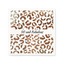 50 en Fabulous Big Cat Print Abstract