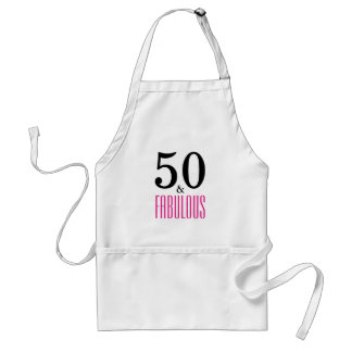 50 en Fabulous Birthday Apron Standaard Schort