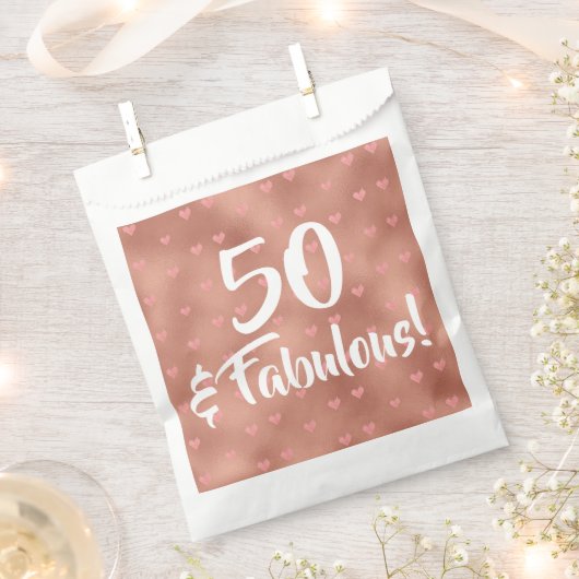 50 en Fabulous Birthday Bedankzakje (Geknipt)