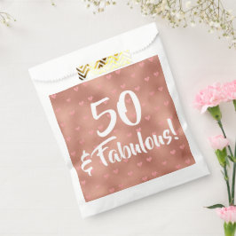 50 en Fabulous Birthday Bedankzakje