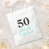 50 en Fabulous Birthday Bedankzakje (Geknipt)