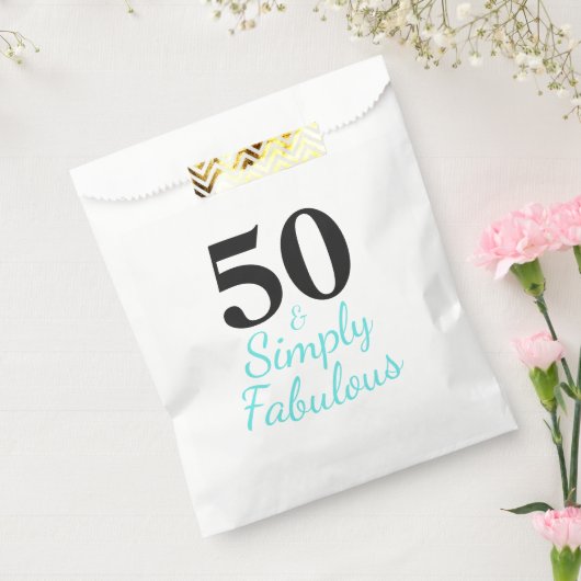 50 en Fabulous Birthday Bedankzakje (Gezegeld)
