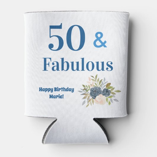 50 en Fabulous Birthday Blikjeskoeler (Voorkant)