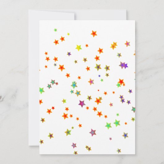 50 en Fabulous Birthday Bright Balloon uitnodiging (Achterkant)