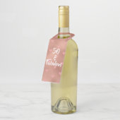 50 en Fabulous Birthday Flessenhanger (Schuin)