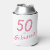 50 en Fabulous Birthday Foam Koelbox Blikjeskoeler (Blikje Voorkant)