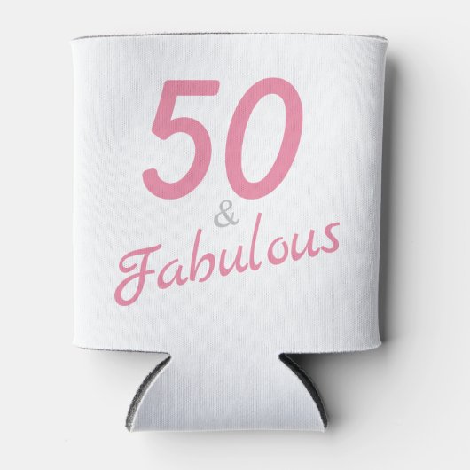 50 en Fabulous Birthday Foam Koelbox Blikjeskoeler (Voorkant)
