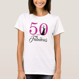 50 en Fabulous Birthday Gift T-shirt