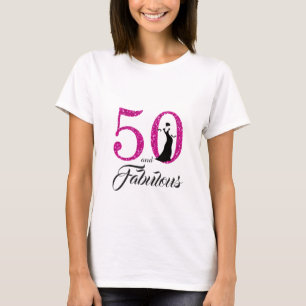 50 en Fabulous Birthday Gift T-shirt