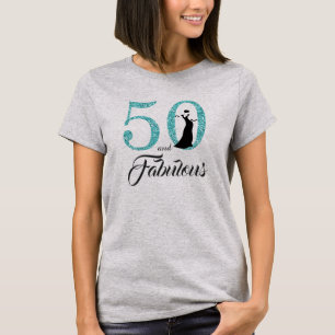 50 en Fabulous Birthday Gift T-shirt