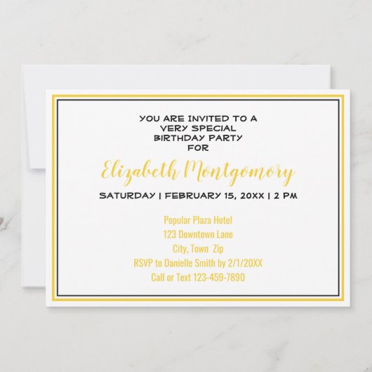 50 en Fabulous Birthday  Girly Flowers Kaart (Achterkant)