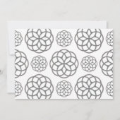 50 en Fabulous Birthday Invitation Simple Blue Kaart (Achterkant)