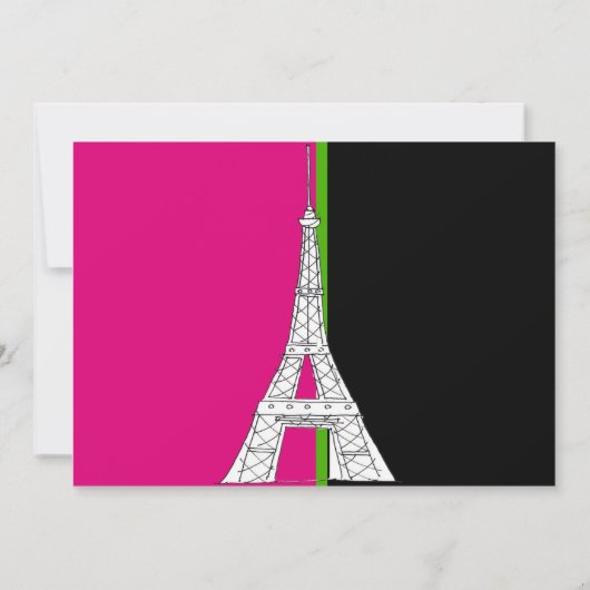 50 en Fabulous Birthday Invitations Kaart (Achterkant)