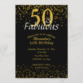 50 en Fabulous Birthday Kaart