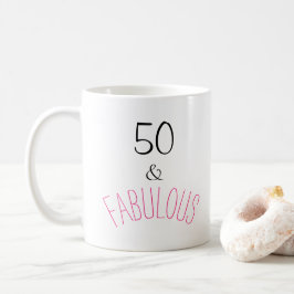 50 en Fabulous Birthday Koffiemok